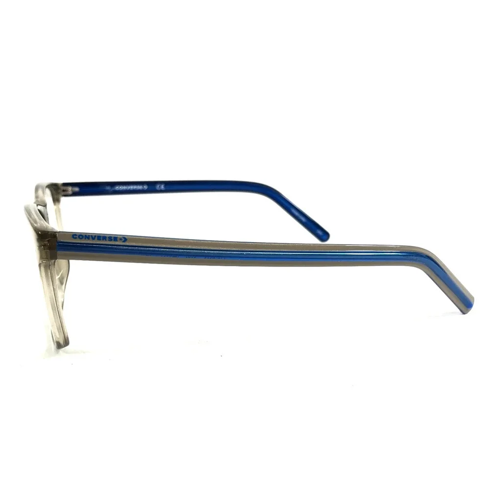 Converse Eyeglasses Frames CV5012 260 Clear Brown Blue Rectangle 54-17-145